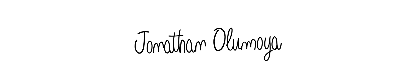 Use a signature maker to create a handwritten signature online. With this signature software, you can design (Angelique-Rose-font-FFP) your own signature for name Jonathan Olumoya. Jonathan Olumoya signature style 5 images and pictures png