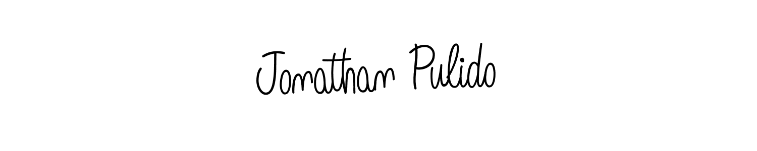 You should practise on your own different ways (Angelique-Rose-font-FFP) to write your name (Jonathan Pulido) in signature. don't let someone else do it for you. Jonathan Pulido signature style 5 images and pictures png