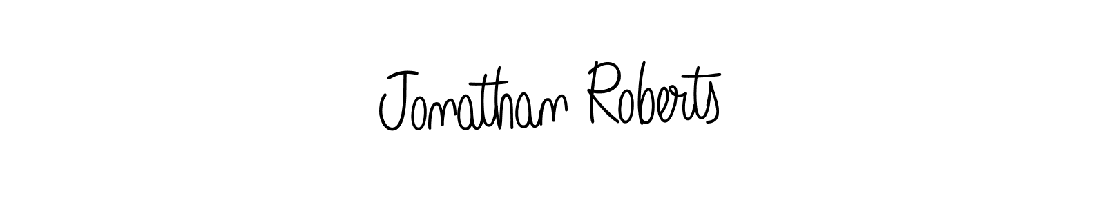 You should practise on your own different ways (Angelique-Rose-font-FFP) to write your name (Jonathan Roberts) in signature. don't let someone else do it for you. Jonathan Roberts signature style 5 images and pictures png