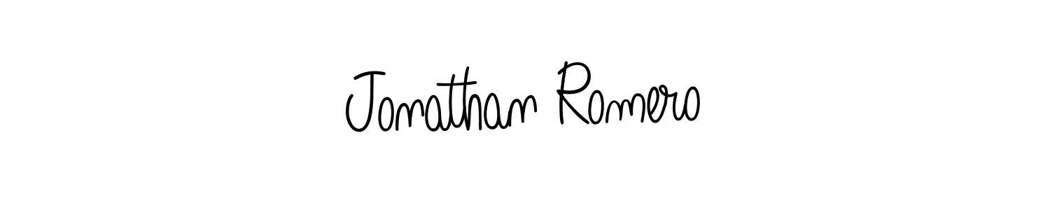 Jonathan Romero stylish signature style. Best Handwritten Sign (Angelique-Rose-font-FFP) for my name. Handwritten Signature Collection Ideas for my name Jonathan Romero. Jonathan Romero signature style 5 images and pictures png