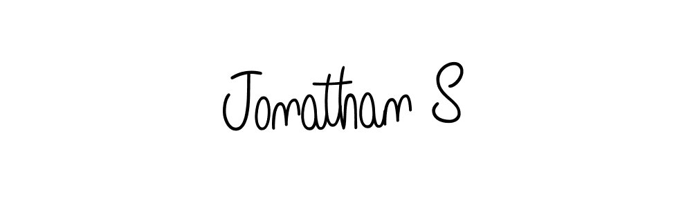 You should practise on your own different ways (Angelique-Rose-font-FFP) to write your name (Jonathan S) in signature. don't let someone else do it for you. Jonathan S signature style 5 images and pictures png