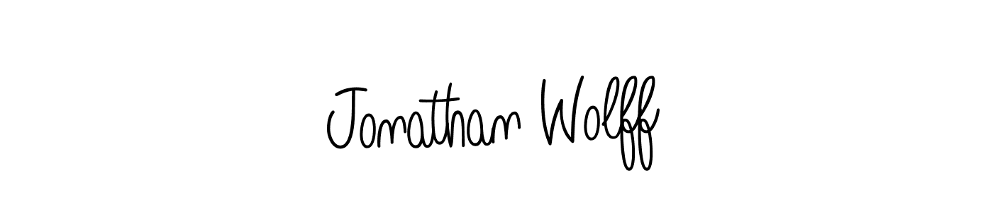 Make a beautiful signature design for name Jonathan Wolff. With this signature (Angelique-Rose-font-FFP) style, you can create a handwritten signature for free. Jonathan Wolff signature style 5 images and pictures png