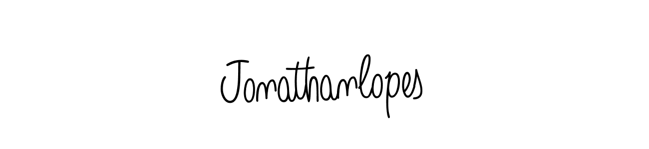 How to make Jonathanlopes name signature. Use Angelique-Rose-font-FFP style for creating short signs online. This is the latest handwritten sign. Jonathanlopes signature style 5 images and pictures png
