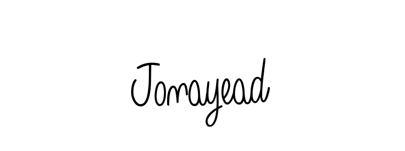 Make a beautiful signature design for name Jonayead. With this signature (Angelique-Rose-font-FFP) style, you can create a handwritten signature for free. Jonayead signature style 5 images and pictures png
