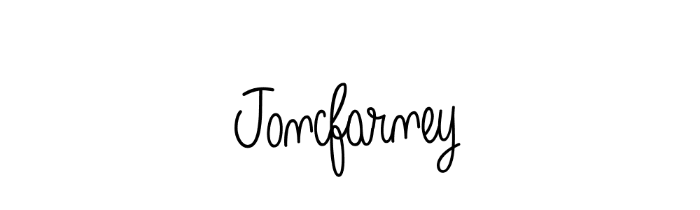 How to make Joncfarney name signature. Use Angelique-Rose-font-FFP style for creating short signs online. This is the latest handwritten sign. Joncfarney signature style 5 images and pictures png