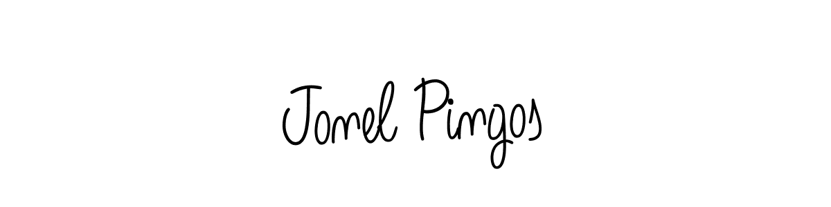 How to make Jonel Pingos signature? Angelique-Rose-font-FFP is a professional autograph style. Create handwritten signature for Jonel Pingos name. Jonel Pingos signature style 5 images and pictures png