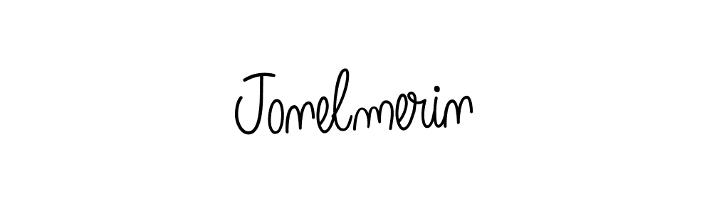 You should practise on your own different ways (Angelique-Rose-font-FFP) to write your name (Jonelmerin) in signature. don't let someone else do it for you. Jonelmerin signature style 5 images and pictures png