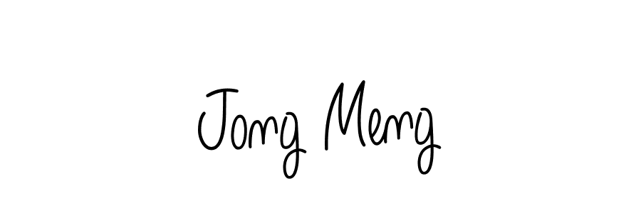 The best way (Angelique-Rose-font-FFP) to make a short signature is to pick only two or three words in your name. The name Jong Meng include a total of six letters. For converting this name. Jong Meng signature style 5 images and pictures png
