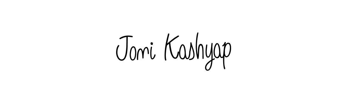 Also we have Joni Kashyap name is the best signature style. Create professional handwritten signature collection using Angelique-Rose-font-FFP autograph style. Joni Kashyap signature style 5 images and pictures png