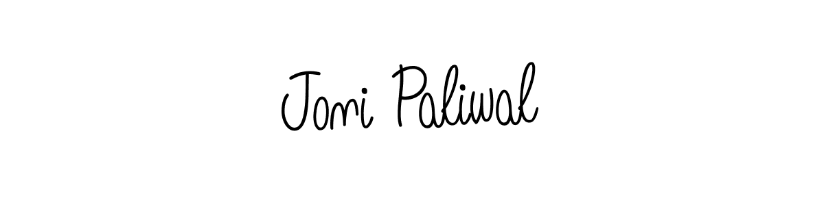 How to make Joni Paliwal name signature. Use Angelique-Rose-font-FFP style for creating short signs online. This is the latest handwritten sign. Joni Paliwal signature style 5 images and pictures png