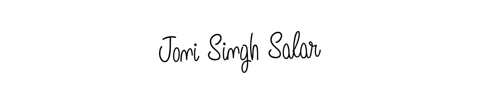 Design your own signature with our free online signature maker. With this signature software, you can create a handwritten (Angelique-Rose-font-FFP) signature for name Joni Singh Salar. Joni Singh Salar signature style 5 images and pictures png