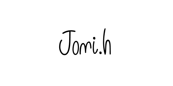 You should practise on your own different ways (Angelique-Rose-font-FFP) to write your name (Joni.h) in signature. don't let someone else do it for you. Joni.h signature style 5 images and pictures png