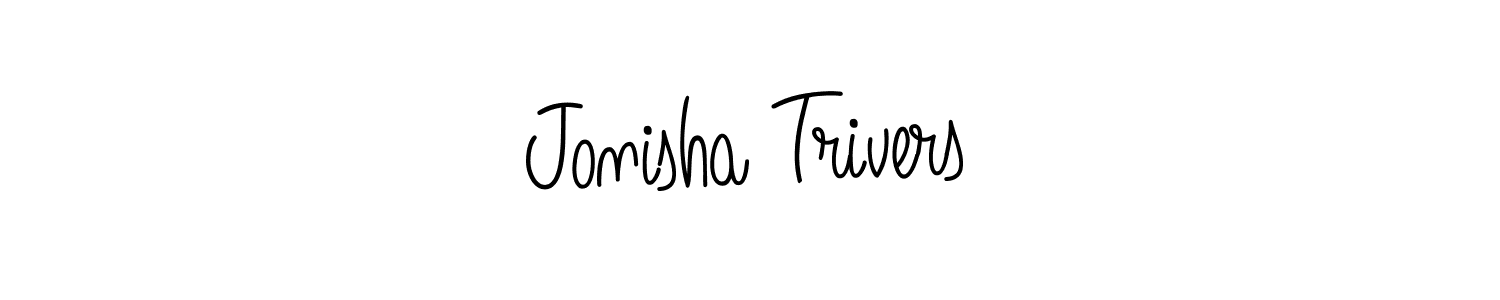 Check out images of Autograph of Jonisha Trivers name. Actor Jonisha Trivers Signature Style. Angelique-Rose-font-FFP is a professional sign style online. Jonisha Trivers signature style 5 images and pictures png