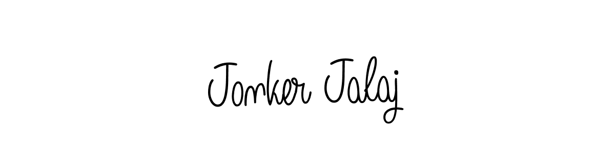 Use a signature maker to create a handwritten signature online. With this signature software, you can design (Angelique-Rose-font-FFP) your own signature for name Jonker Jalaj. Jonker Jalaj signature style 5 images and pictures png