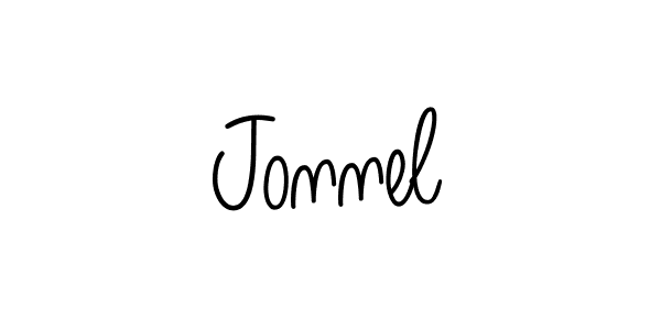 Use a signature maker to create a handwritten signature online. With this signature software, you can design (Angelique-Rose-font-FFP) your own signature for name Jonnel. Jonnel signature style 5 images and pictures png