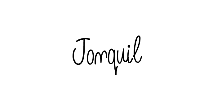 How to make Jonquil signature? Angelique-Rose-font-FFP is a professional autograph style. Create handwritten signature for Jonquil name. Jonquil signature style 5 images and pictures png