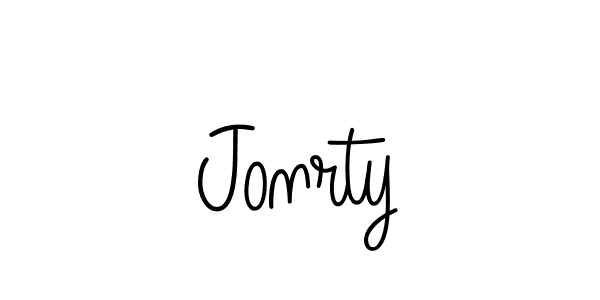 The best way (Angelique-Rose-font-FFP) to make a short signature is to pick only two or three words in your name. The name Jonrty include a total of six letters. For converting this name. Jonrty signature style 5 images and pictures png
