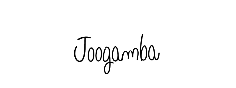 The best way (Angelique-Rose-font-FFP) to make a short signature is to pick only two or three words in your name. The name Joogamba include a total of six letters. For converting this name. Joogamba signature style 5 images and pictures png