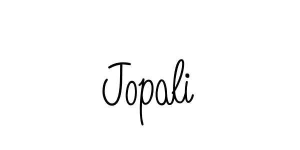 You should practise on your own different ways (Angelique-Rose-font-FFP) to write your name (Jopali) in signature. don't let someone else do it for you. Jopali signature style 5 images and pictures png