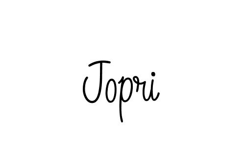 Create a beautiful signature design for name Jopri. With this signature (Angelique-Rose-font-FFP) fonts, you can make a handwritten signature for free. Jopri signature style 5 images and pictures png