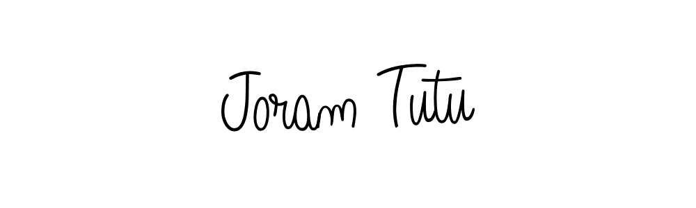 Joram Tutu stylish signature style. Best Handwritten Sign (Angelique-Rose-font-FFP) for my name. Handwritten Signature Collection Ideas for my name Joram Tutu. Joram Tutu signature style 5 images and pictures png
