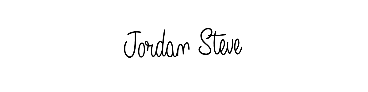 Make a beautiful signature design for name Jordan Steve. With this signature (Angelique-Rose-font-FFP) style, you can create a handwritten signature for free. Jordan Steve signature style 5 images and pictures png