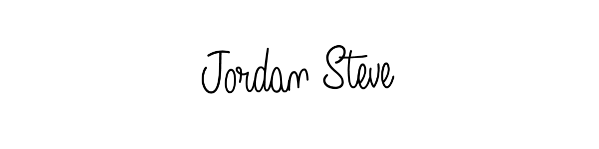 Use a signature maker to create a handwritten signature online. With this signature software, you can design (Angelique-Rose-font-FFP) your own signature for name Jordan Steve. Jordan Steve signature style 5 images and pictures png