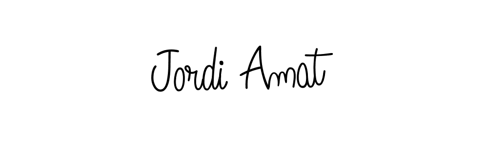 You should practise on your own different ways (Angelique-Rose-font-FFP) to write your name (Jordi Amat) in signature. don't let someone else do it for you. Jordi Amat signature style 5 images and pictures png