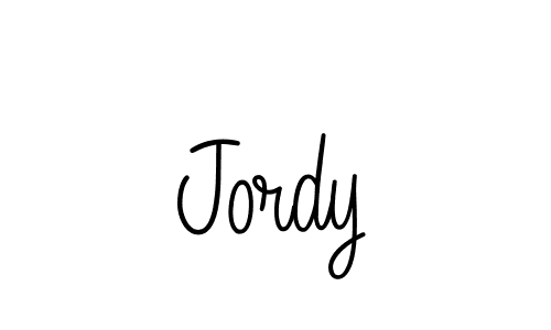 You should practise on your own different ways (Angelique-Rose-font-FFP) to write your name (Jordy) in signature. don't let someone else do it for you. Jordy signature style 5 images and pictures png
