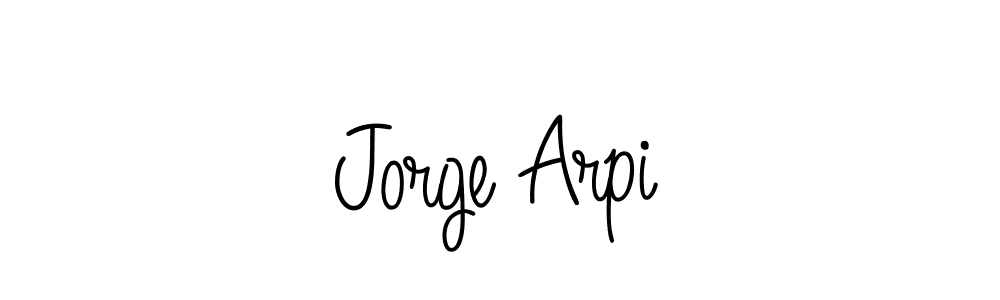 How to Draw Jorge Arpi signature style? Angelique-Rose-font-FFP is a latest design signature styles for name Jorge Arpi. Jorge Arpi signature style 5 images and pictures png