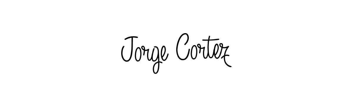 Design your own signature with our free online signature maker. With this signature software, you can create a handwritten (Angelique-Rose-font-FFP) signature for name Jorge Cortez. Jorge Cortez signature style 5 images and pictures png