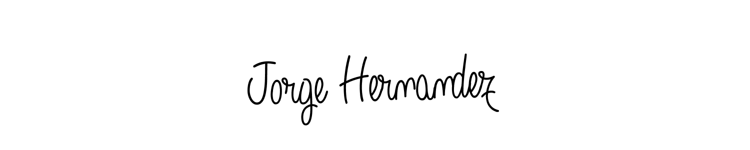 Design your own signature with our free online signature maker. With this signature software, you can create a handwritten (Angelique-Rose-font-FFP) signature for name Jorge Hernandez. Jorge Hernandez signature style 5 images and pictures png