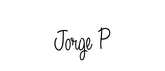 Once you've used our free online signature maker to create your best signature Angelique-Rose-font-FFP style, it's time to enjoy all of the benefits that Jorge P name signing documents. Jorge P signature style 5 images and pictures png