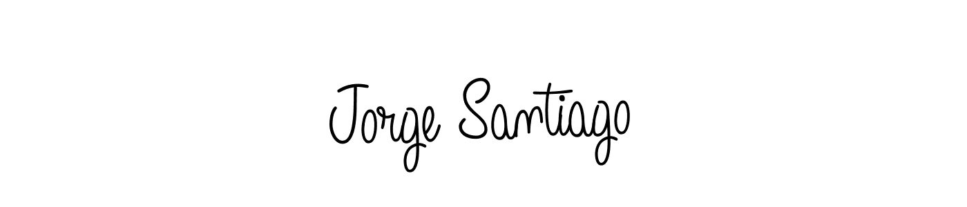 Jorge Santiago stylish signature style. Best Handwritten Sign (Angelique-Rose-font-FFP) for my name. Handwritten Signature Collection Ideas for my name Jorge Santiago. Jorge Santiago signature style 5 images and pictures png