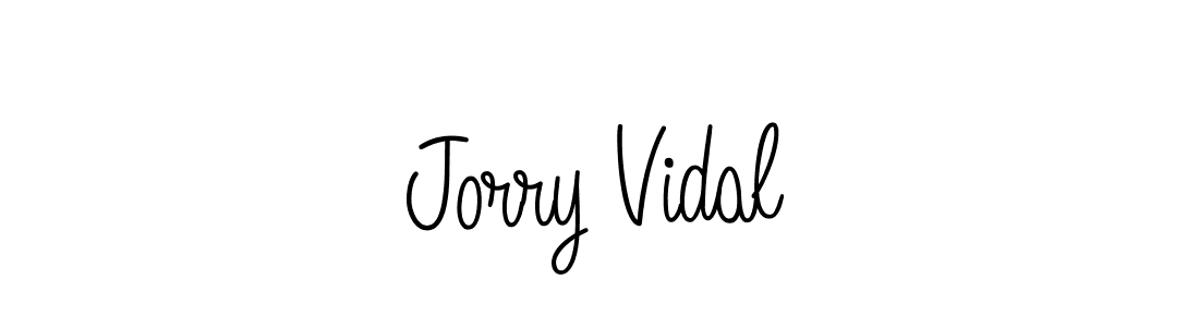 Create a beautiful signature design for name Jorry Vidal. With this signature (Angelique-Rose-font-FFP) fonts, you can make a handwritten signature for free. Jorry Vidal signature style 5 images and pictures png