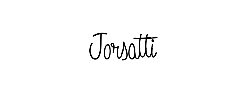 How to make Jorsatti name signature. Use Angelique-Rose-font-FFP style for creating short signs online. This is the latest handwritten sign. Jorsatti signature style 5 images and pictures png