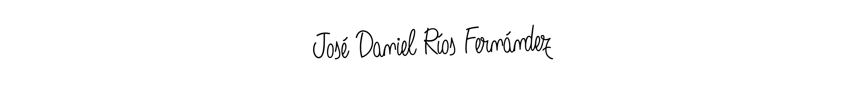 How to make José Daniel Ríos Fernández name signature. Use Angelique-Rose-font-FFP style for creating short signs online. This is the latest handwritten sign. José Daniel Ríos Fernández signature style 5 images and pictures png