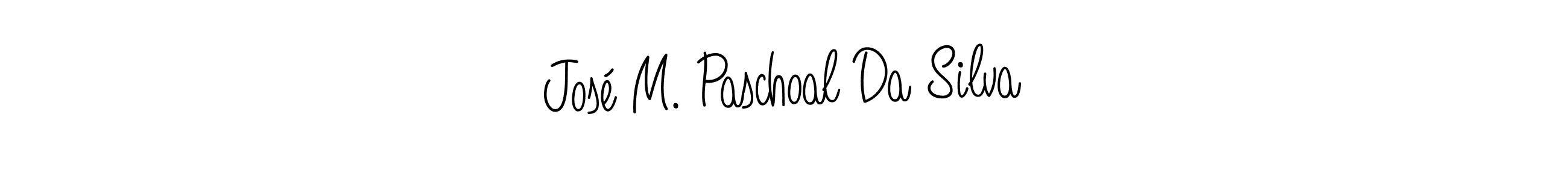 The best way (Angelique-Rose-font-FFP) to make a short signature is to pick only two or three words in your name. The name José M. Paschoal Da Silva include a total of six letters. For converting this name. José M. Paschoal Da Silva signature style 5 images and pictures png