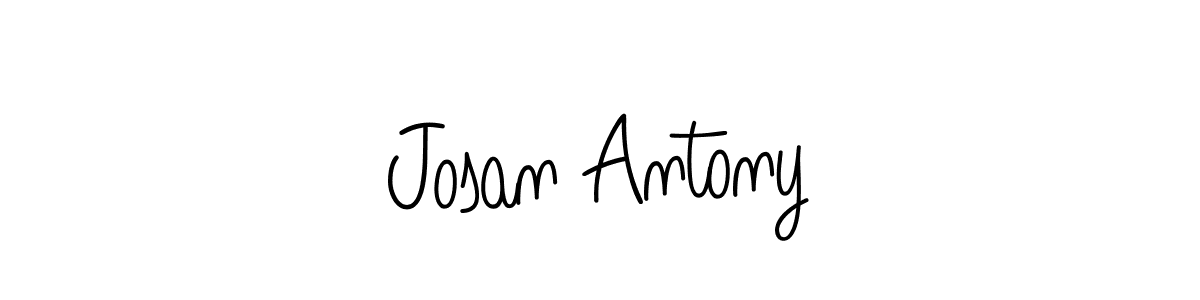 Check out images of Autograph of Josan Antony name. Actor Josan Antony Signature Style. Angelique-Rose-font-FFP is a professional sign style online. Josan Antony signature style 5 images and pictures png