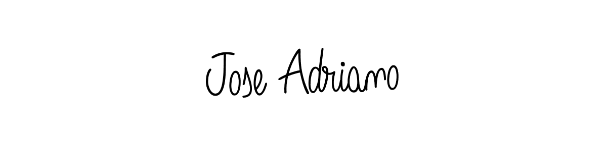 Use a signature maker to create a handwritten signature online. With this signature software, you can design (Angelique-Rose-font-FFP) your own signature for name Jose Adriano. Jose Adriano signature style 5 images and pictures png