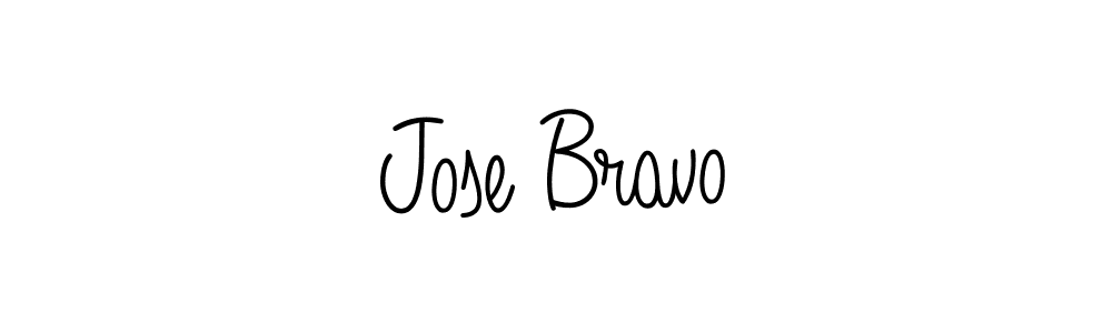 Jose Bravo stylish signature style. Best Handwritten Sign (Angelique-Rose-font-FFP) for my name. Handwritten Signature Collection Ideas for my name Jose Bravo. Jose Bravo signature style 5 images and pictures png