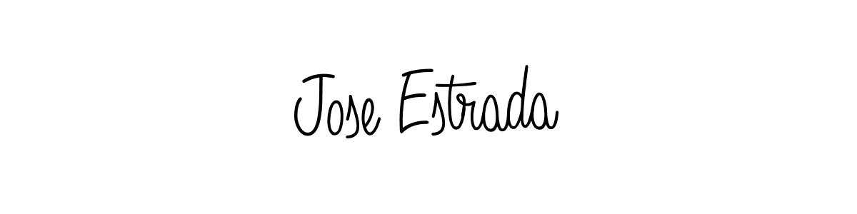 Make a beautiful signature design for name Jose Estrada. With this signature (Angelique-Rose-font-FFP) style, you can create a handwritten signature for free. Jose Estrada signature style 5 images and pictures png