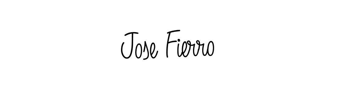 Jose Fierro stylish signature style. Best Handwritten Sign (Angelique-Rose-font-FFP) for my name. Handwritten Signature Collection Ideas for my name Jose Fierro. Jose Fierro signature style 5 images and pictures png