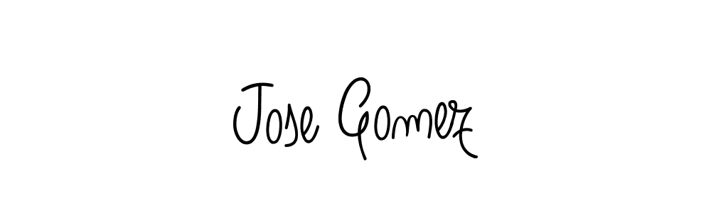 You should practise on your own different ways (Angelique-Rose-font-FFP) to write your name (Jose Gomez) in signature. don't let someone else do it for you. Jose Gomez signature style 5 images and pictures png