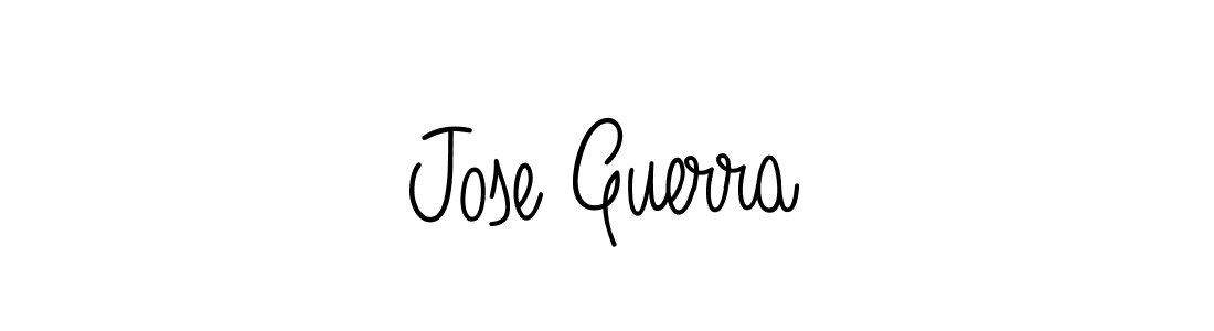 The best way (Angelique-Rose-font-FFP) to make a short signature is to pick only two or three words in your name. The name Jose Guerra include a total of six letters. For converting this name. Jose Guerra signature style 5 images and pictures png