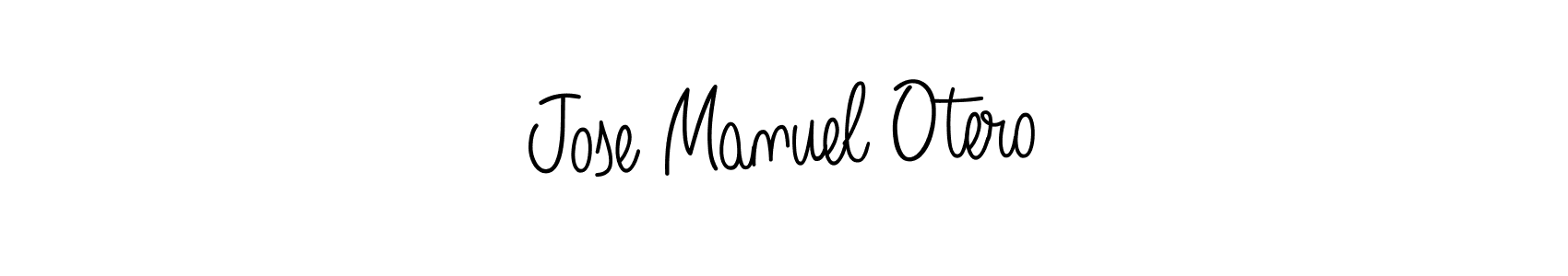 The best way (Angelique-Rose-font-FFP) to make a short signature is to pick only two or three words in your name. The name Jose Manuel Otero include a total of six letters. For converting this name. Jose Manuel Otero signature style 5 images and pictures png