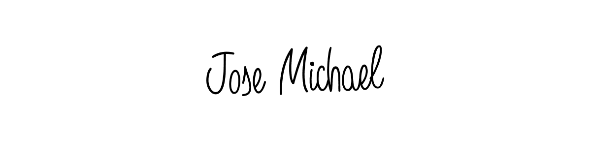 How to make Jose Michael name signature. Use Angelique-Rose-font-FFP style for creating short signs online. This is the latest handwritten sign. Jose Michael signature style 5 images and pictures png
