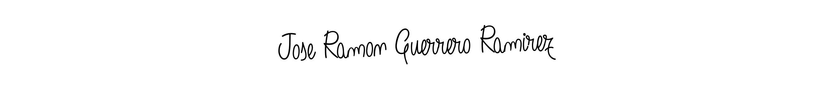 Use a signature maker to create a handwritten signature online. With this signature software, you can design (Angelique-Rose-font-FFP) your own signature for name Jose Ramon Guerrero Ramirez. Jose Ramon Guerrero Ramirez signature style 5 images and pictures png