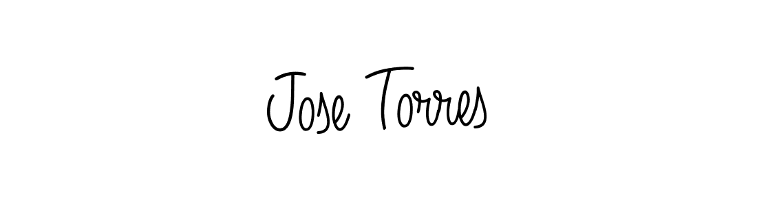 Make a beautiful signature design for name Jose Torres. With this signature (Angelique-Rose-font-FFP) style, you can create a handwritten signature for free. Jose Torres signature style 5 images and pictures png