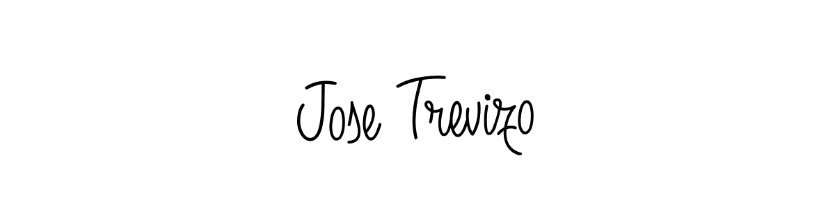 You should practise on your own different ways (Angelique-Rose-font-FFP) to write your name (Jose Trevizo) in signature. don't let someone else do it for you. Jose Trevizo signature style 5 images and pictures png